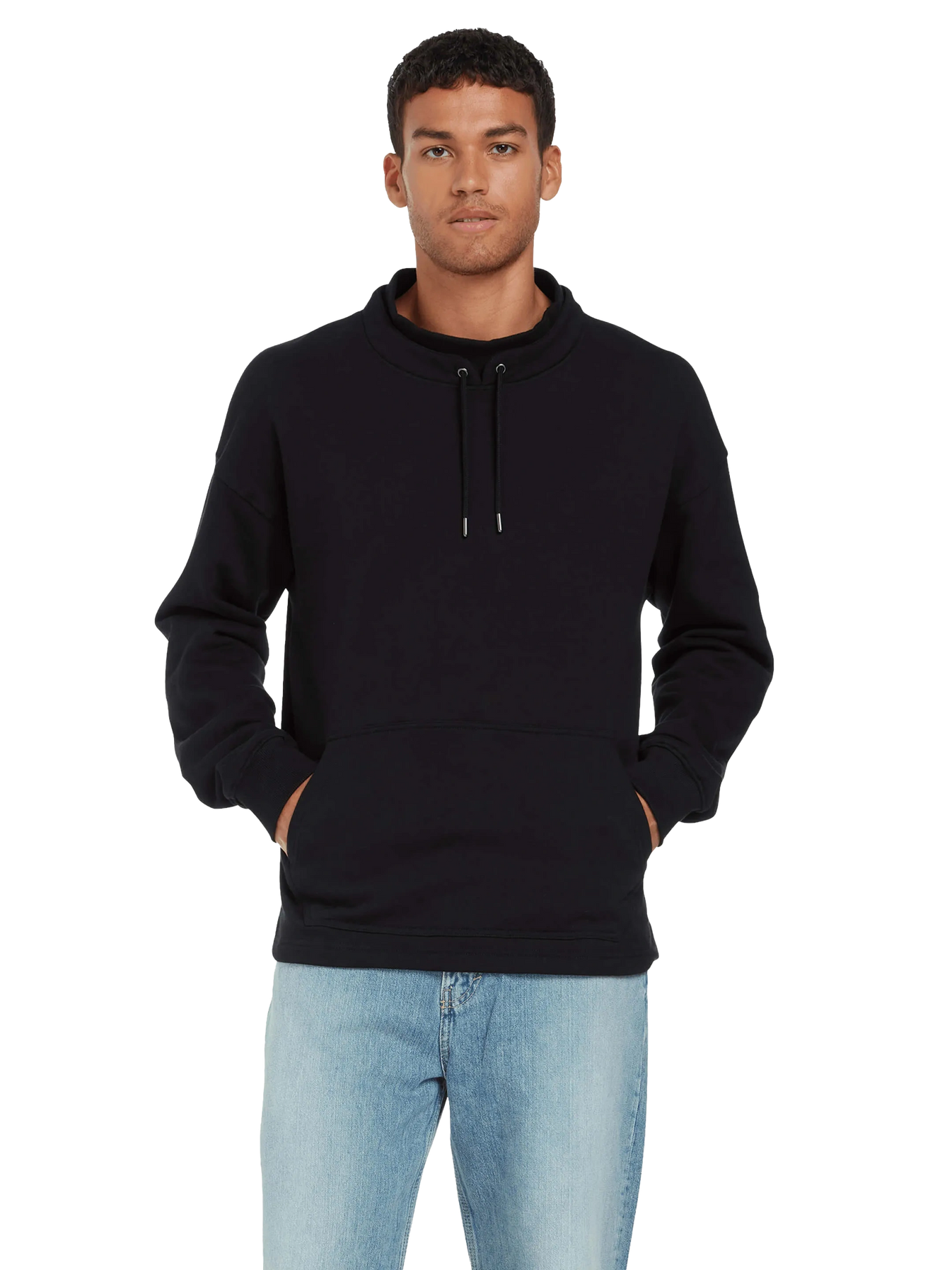 Organic Mock Neck Sweatshirt — Unisex