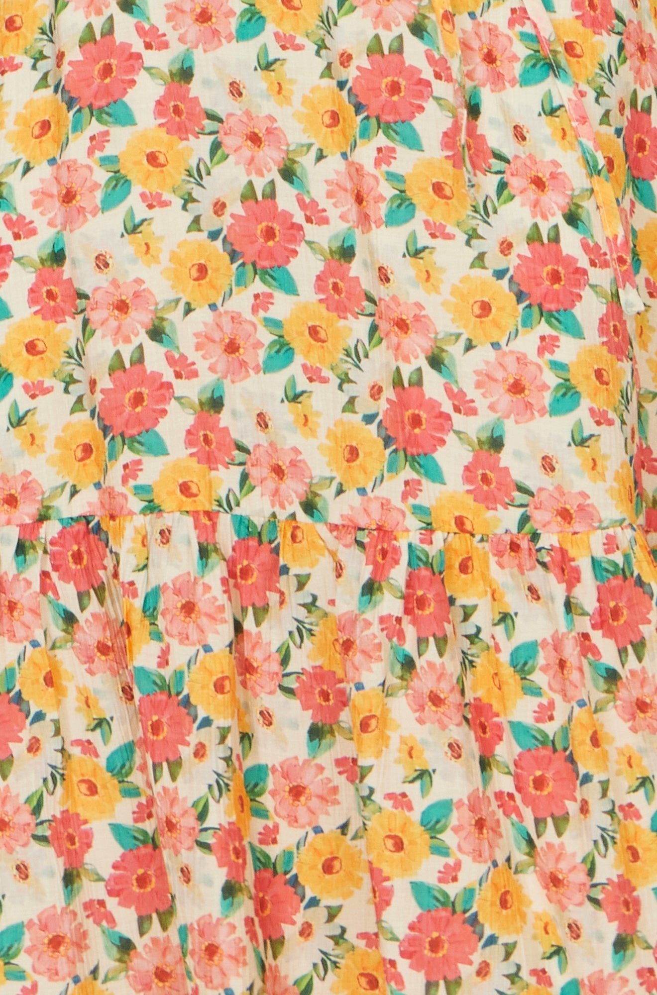The Angel Sleeve – Floral Midi Tea Dress
