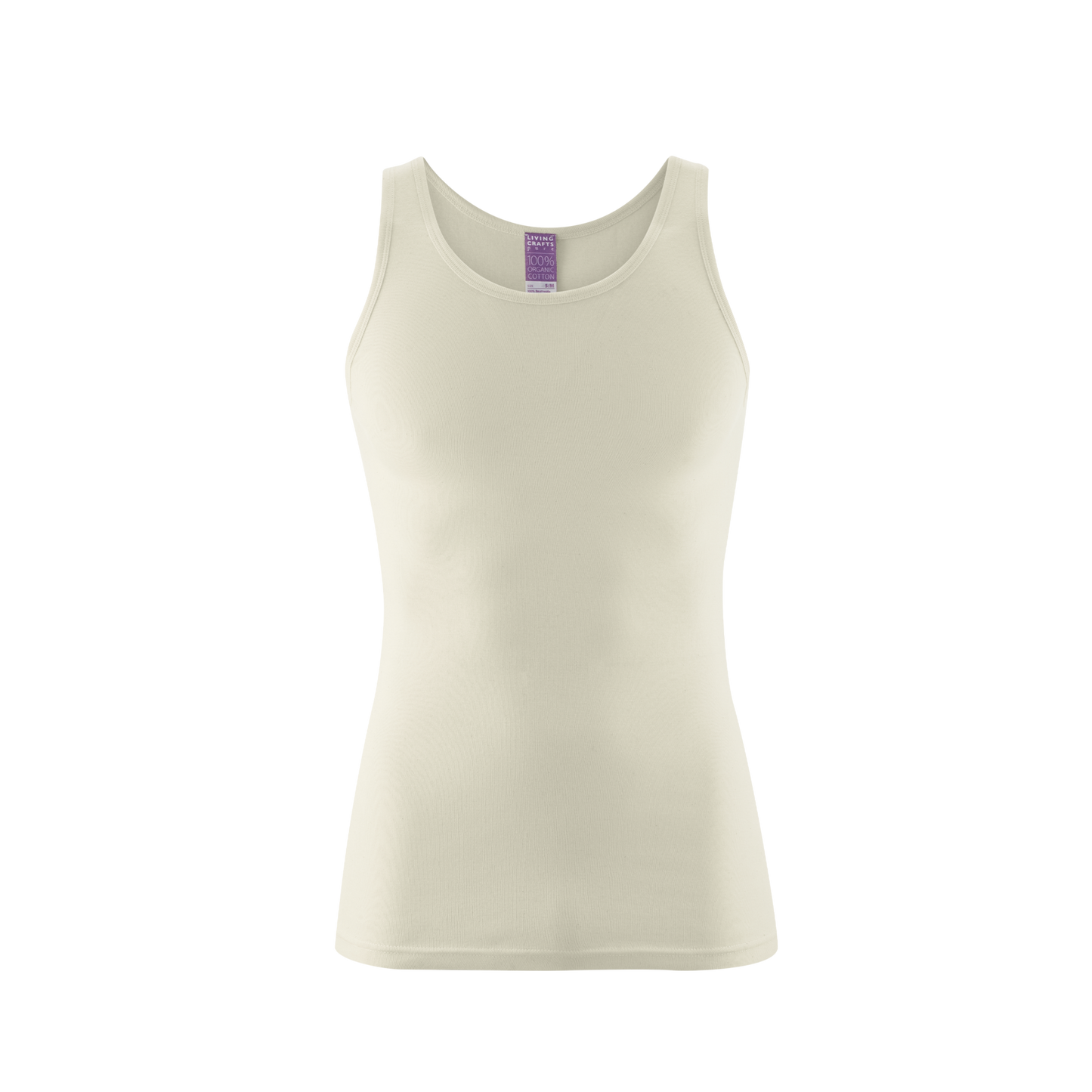 Organic Cotton Ribbed Vest — Mens