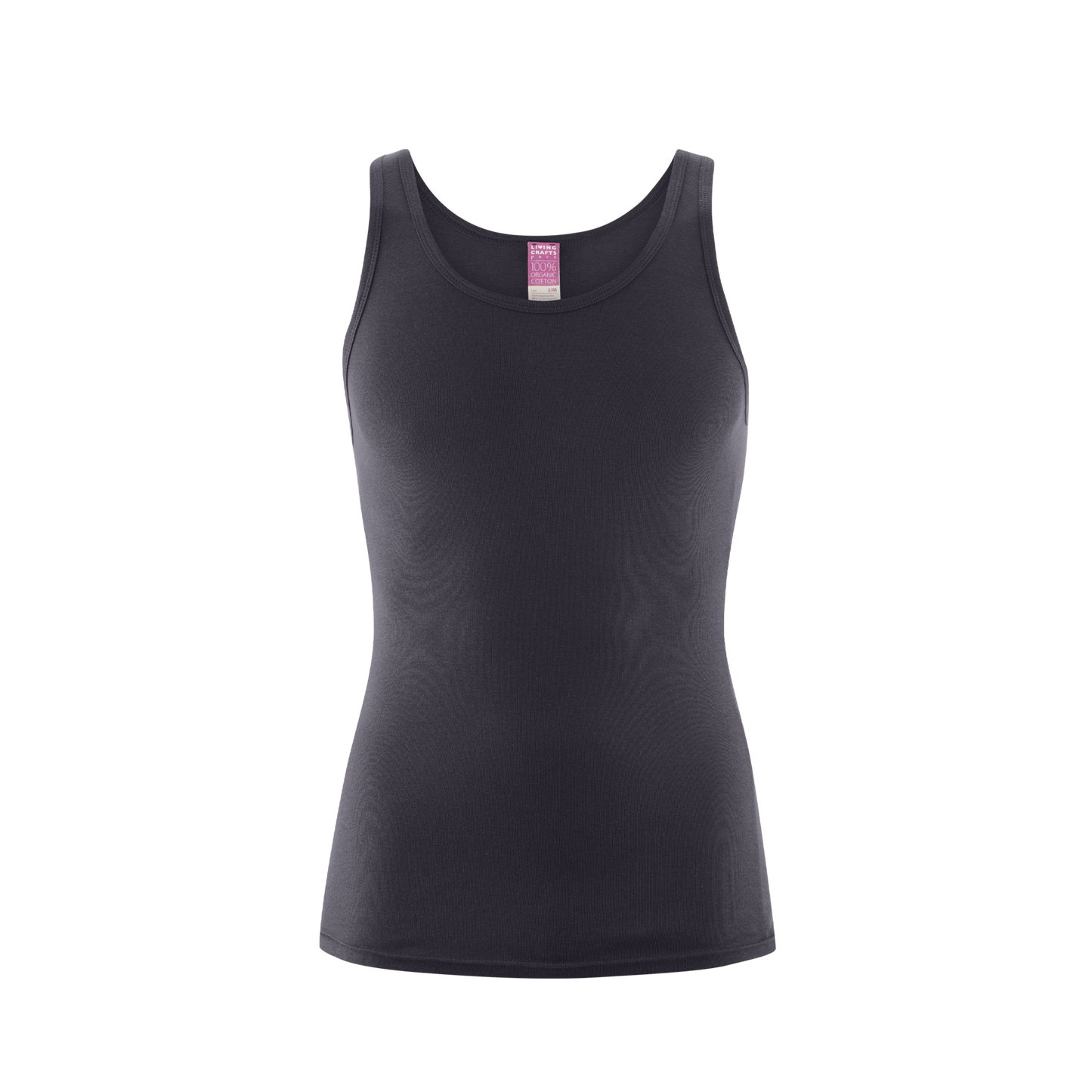 Organic Cotton Ribbed Vest — Mens