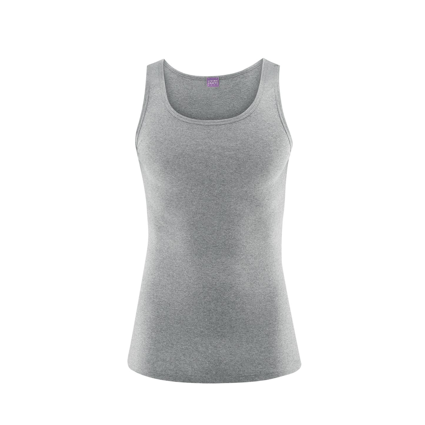 Organic Cotton Ribbed Vest — Mens