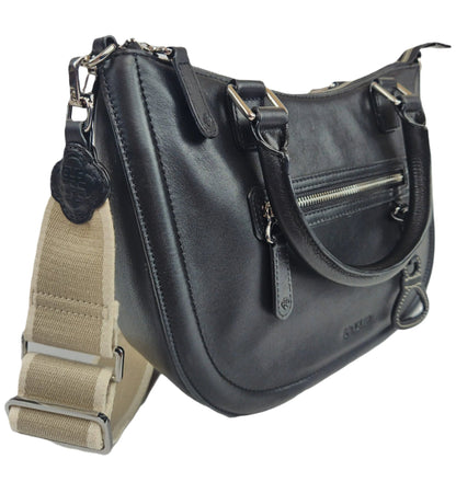 Chloe Leather Twin-Handle Handbag - Bascora