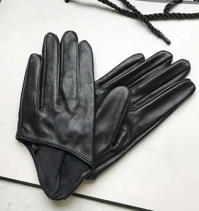 Women's Half-Palm Sheepskin Gloves