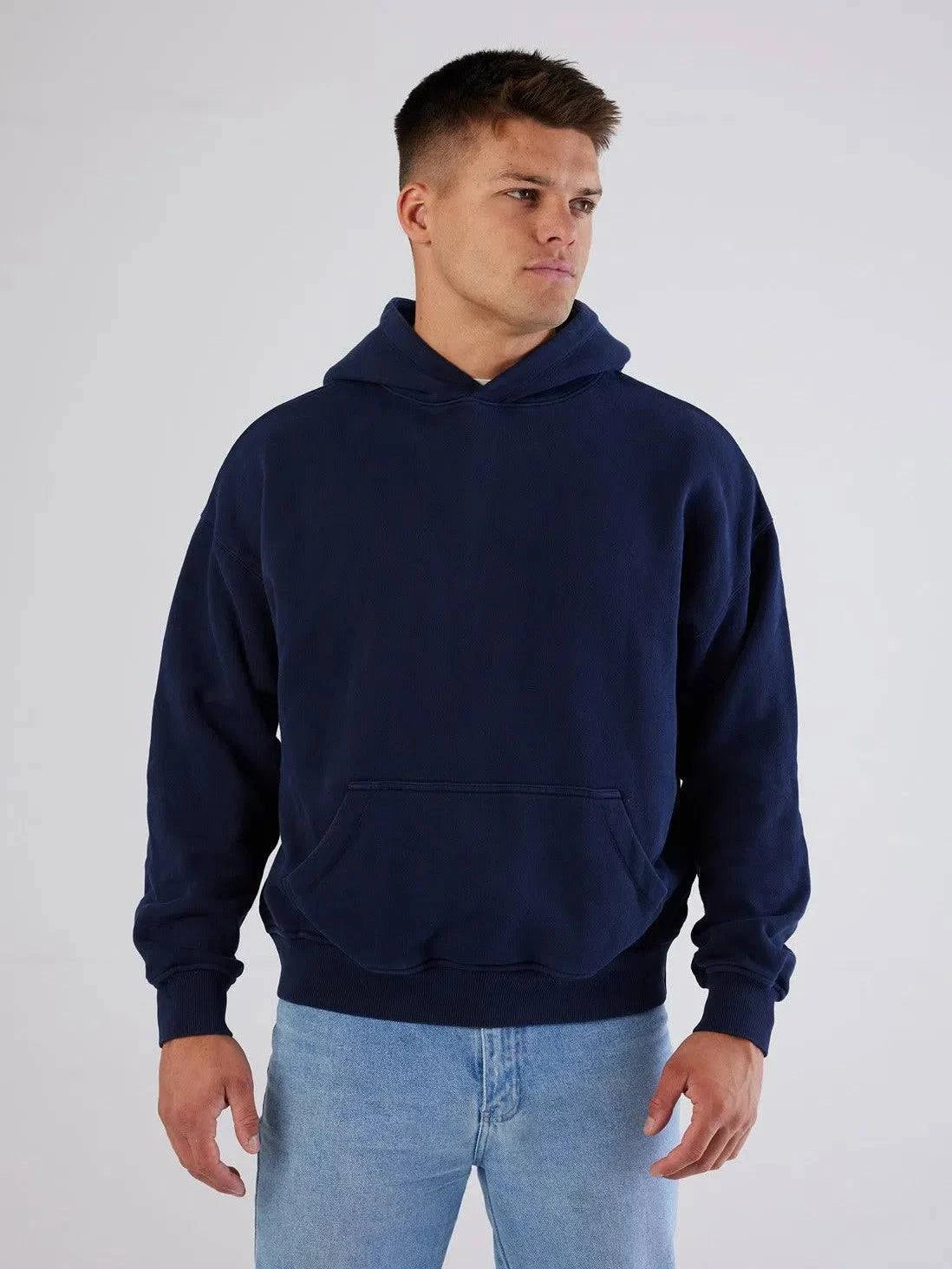 Monaco Heavyweight Hoodie Navy - Bascora
