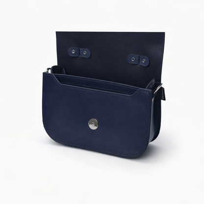 Aura Handmade Leather Bag – Navy Blue