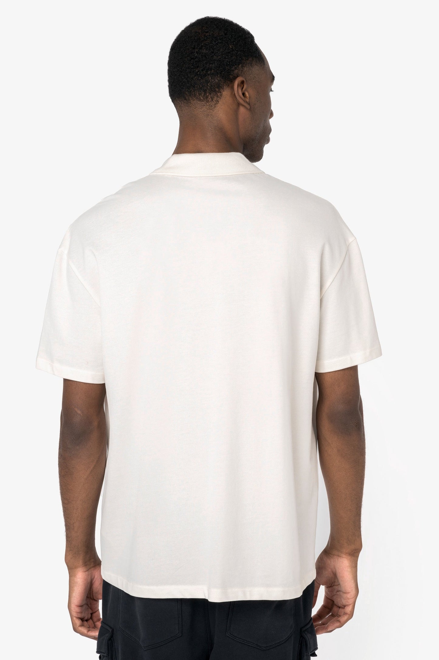 Organic Drop Shoulder Polo Shirt – Men's