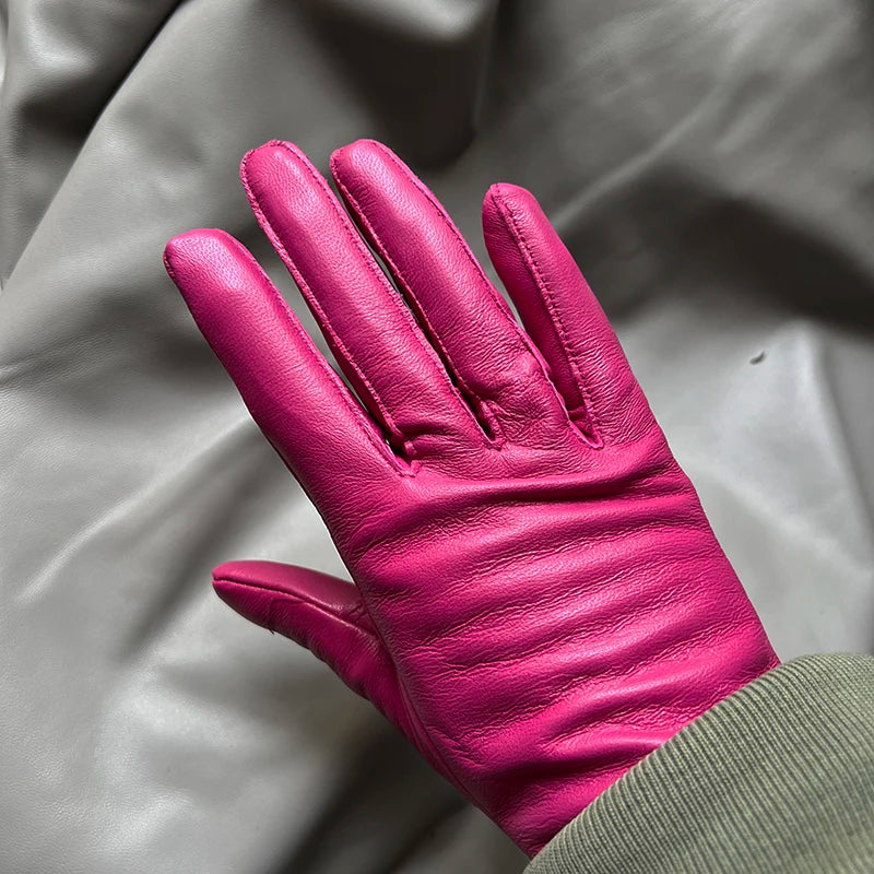 Women's Genuine Leather Gloves – Thin Lined