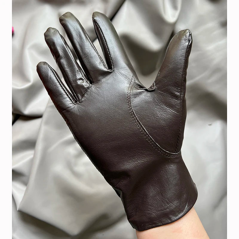 Women's Genuine Leather Gloves – Thin Lined