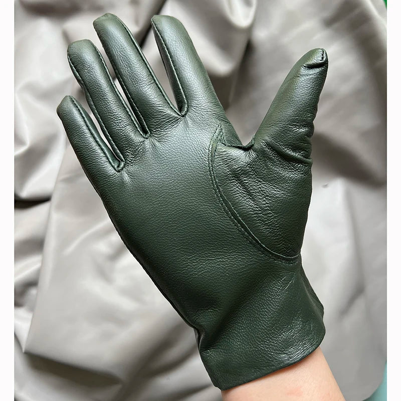 Women's Genuine Leather Gloves – Thin Lined