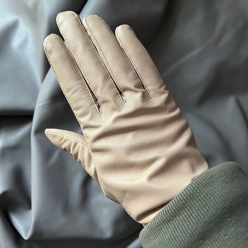 Women's Genuine Leather Gloves – Thin Lined