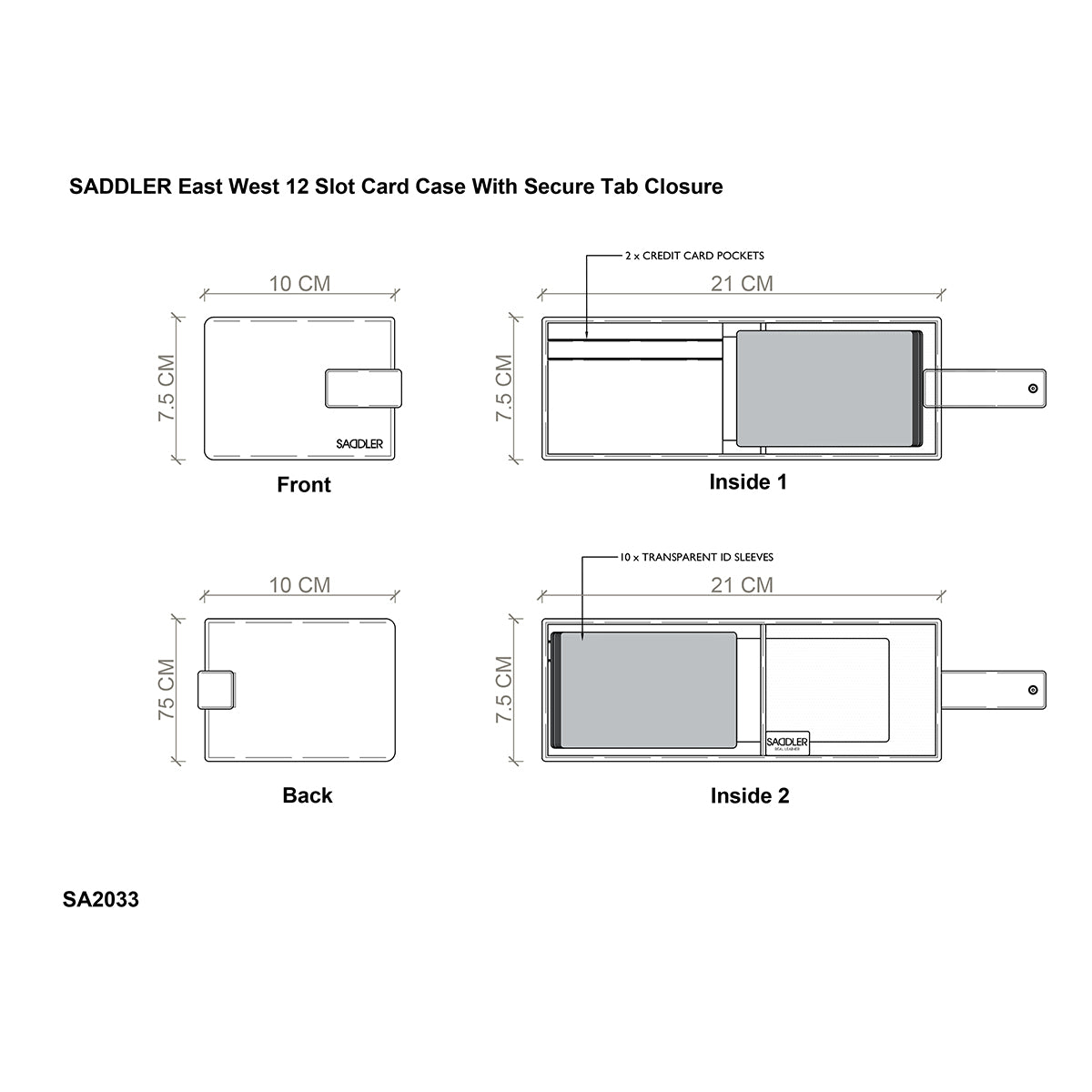 Robyn RFID Leather Card Wallet - Bascora
