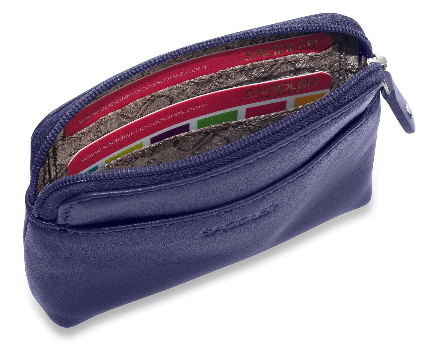 Pia RFID Leather Zip-Top Purse - Bascora