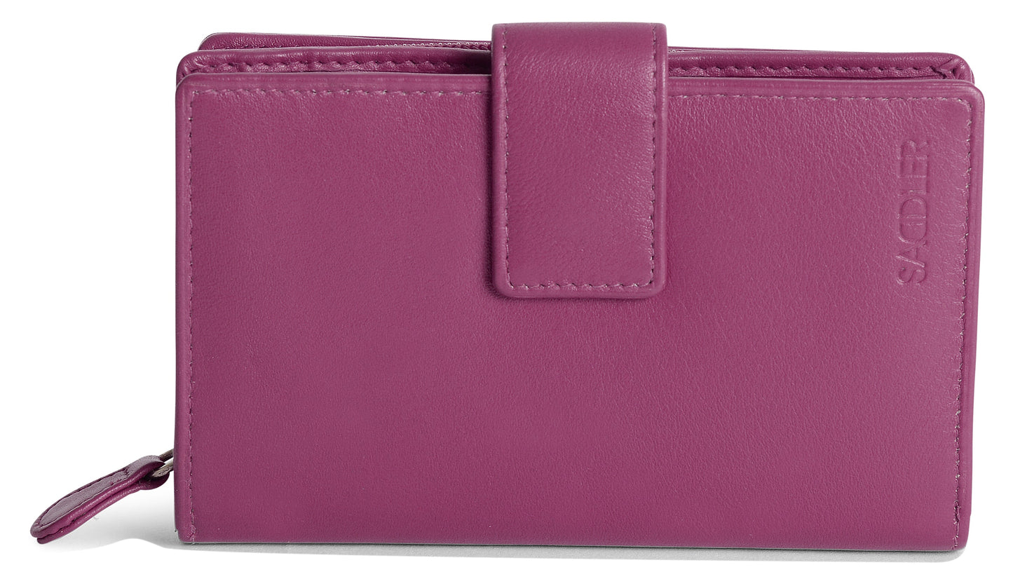 Georgie RFID Leather Double-Sided Purse - Bascora