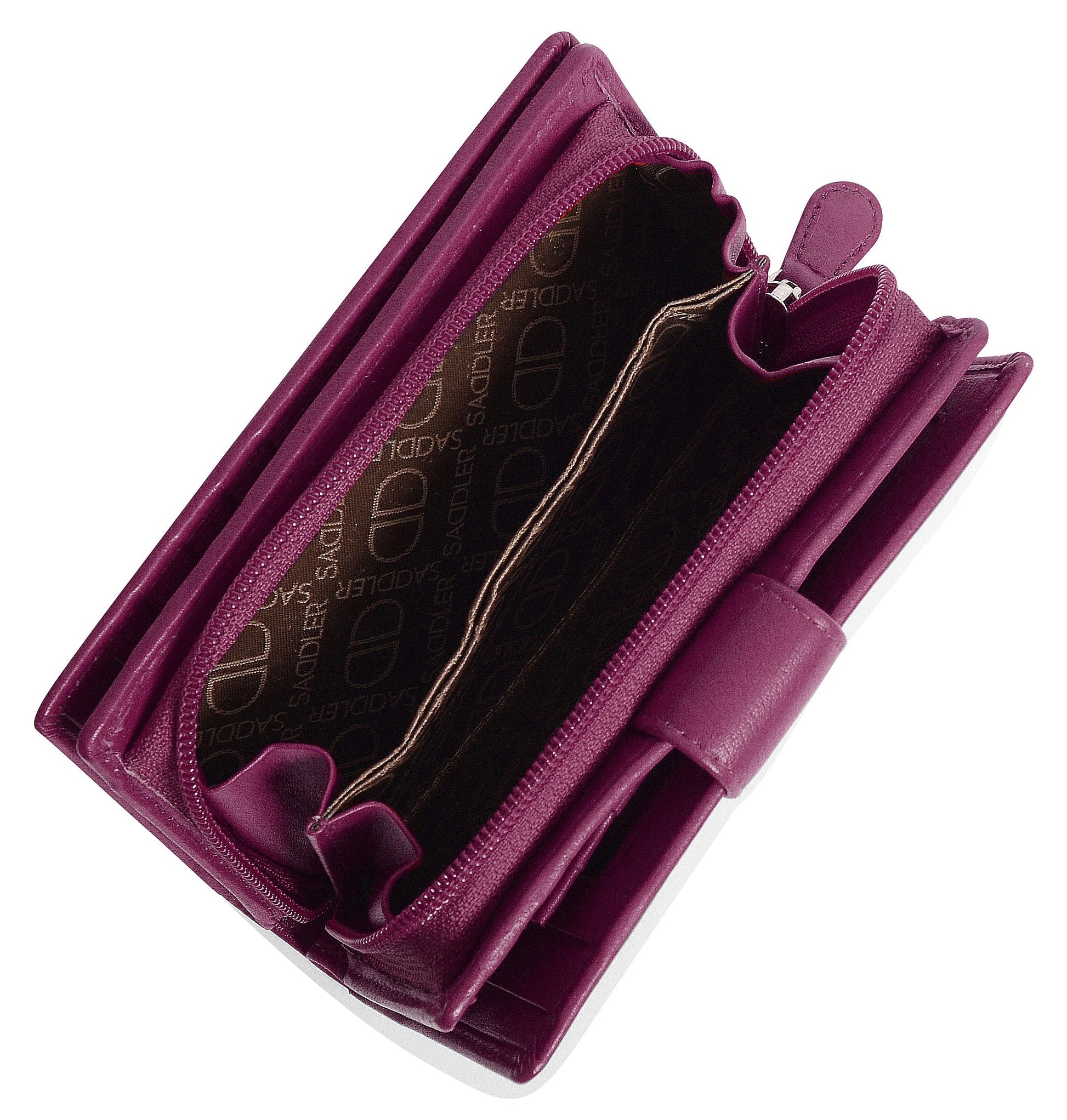 Georgie RFID Leather Double-Sided Purse - Bascora