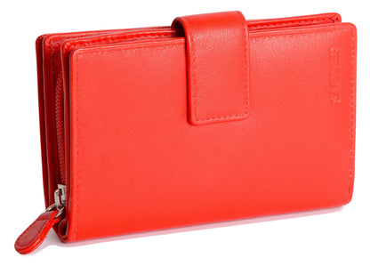 Georgie RFID Leather Double-Sided Purse - Bascora