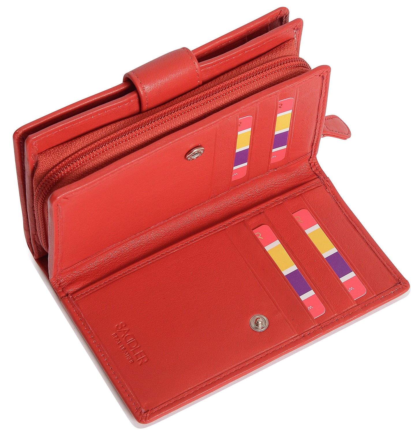 Georgie RFID Leather Double-Sided Purse - Bascora