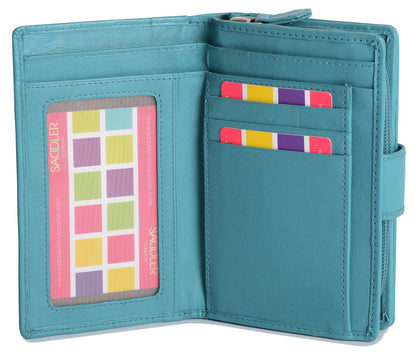 Georgie RFID Leather Double-Sided Purse - Bascora