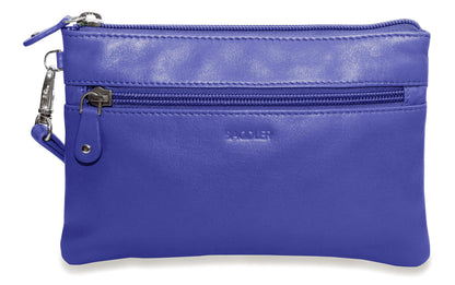 Scarlett RFID Leather Mini Clutch - Bascora