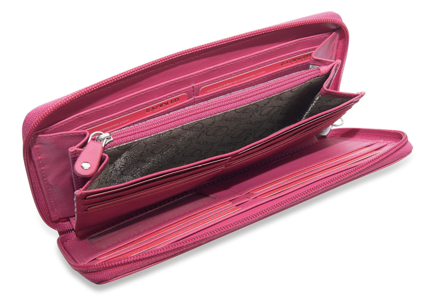 Sophia RFID Leather Zip Around Purse - Bascora