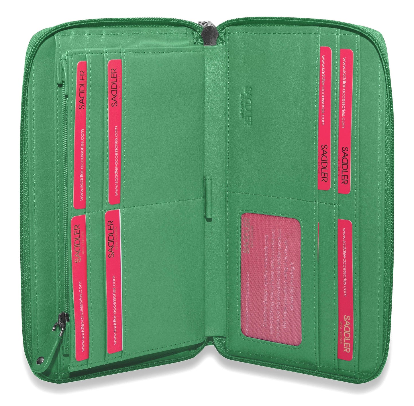 Sophia RFID Leather Zip Around Purse - Bascora
