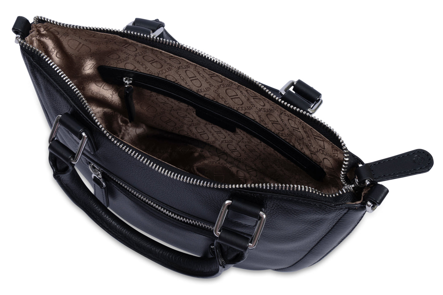 Chloe Leather Twin-Handle Handbag - Bascora