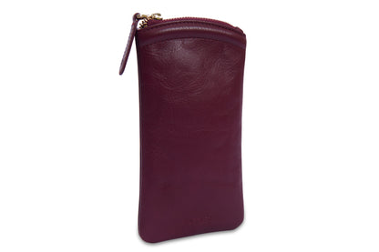 Mabel Leather Glasses Case - Bascora