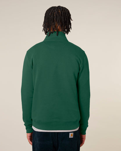 Organic Zip Neck Sweatshirt — Unisex