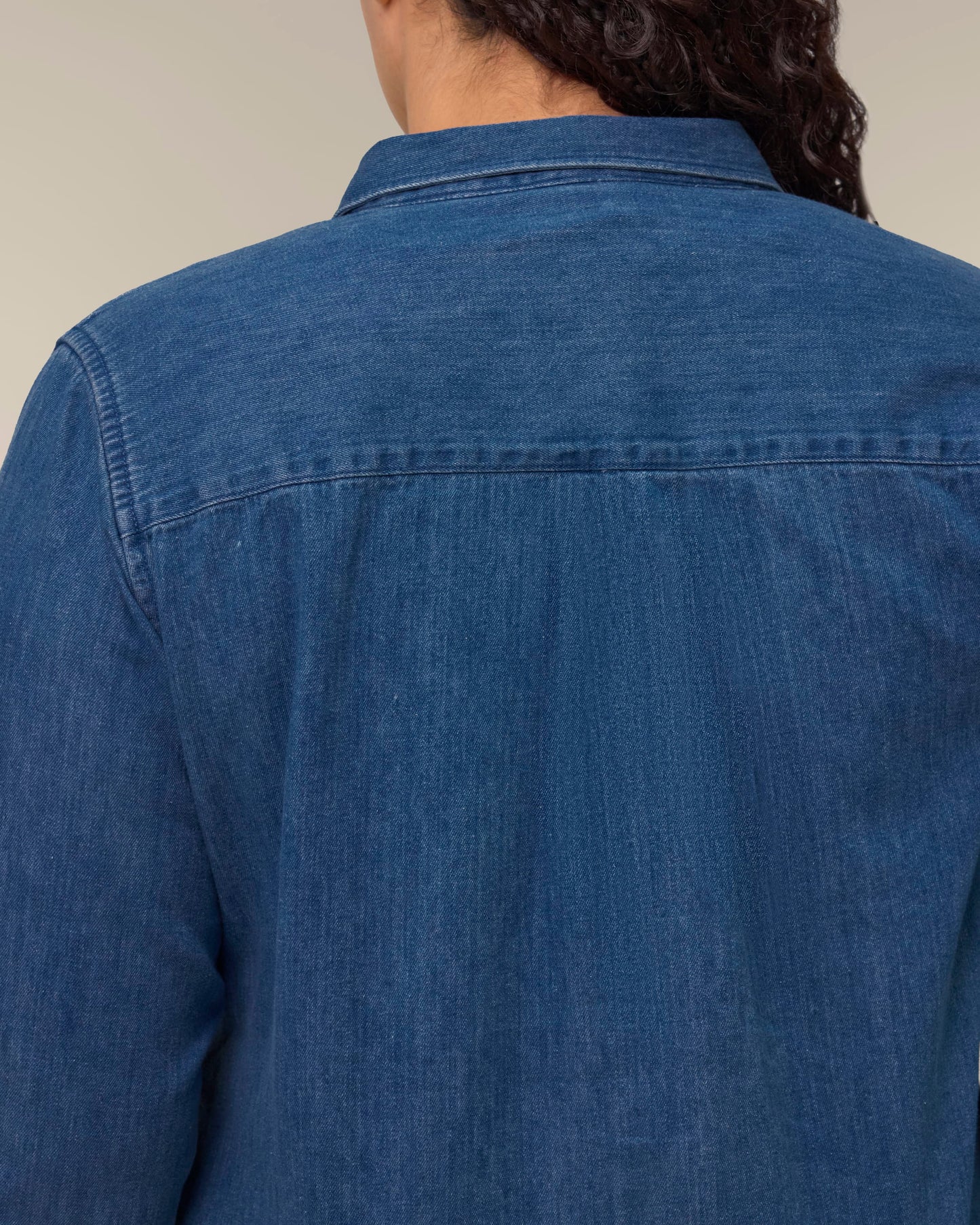 Organic Cotton Long Sleeve Denim Shirt – Women's
