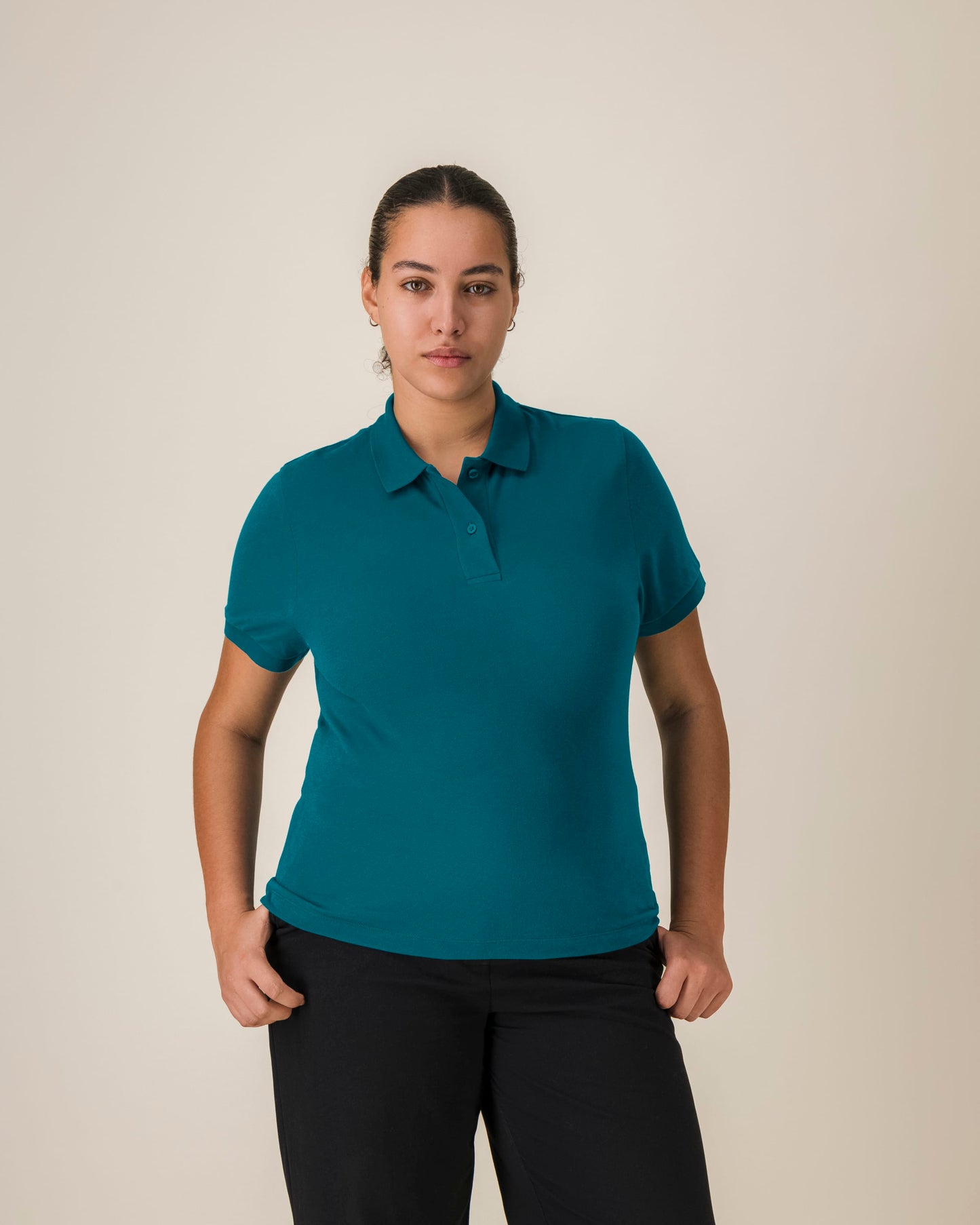 Organic Lightweight Polo Shirt —Womens