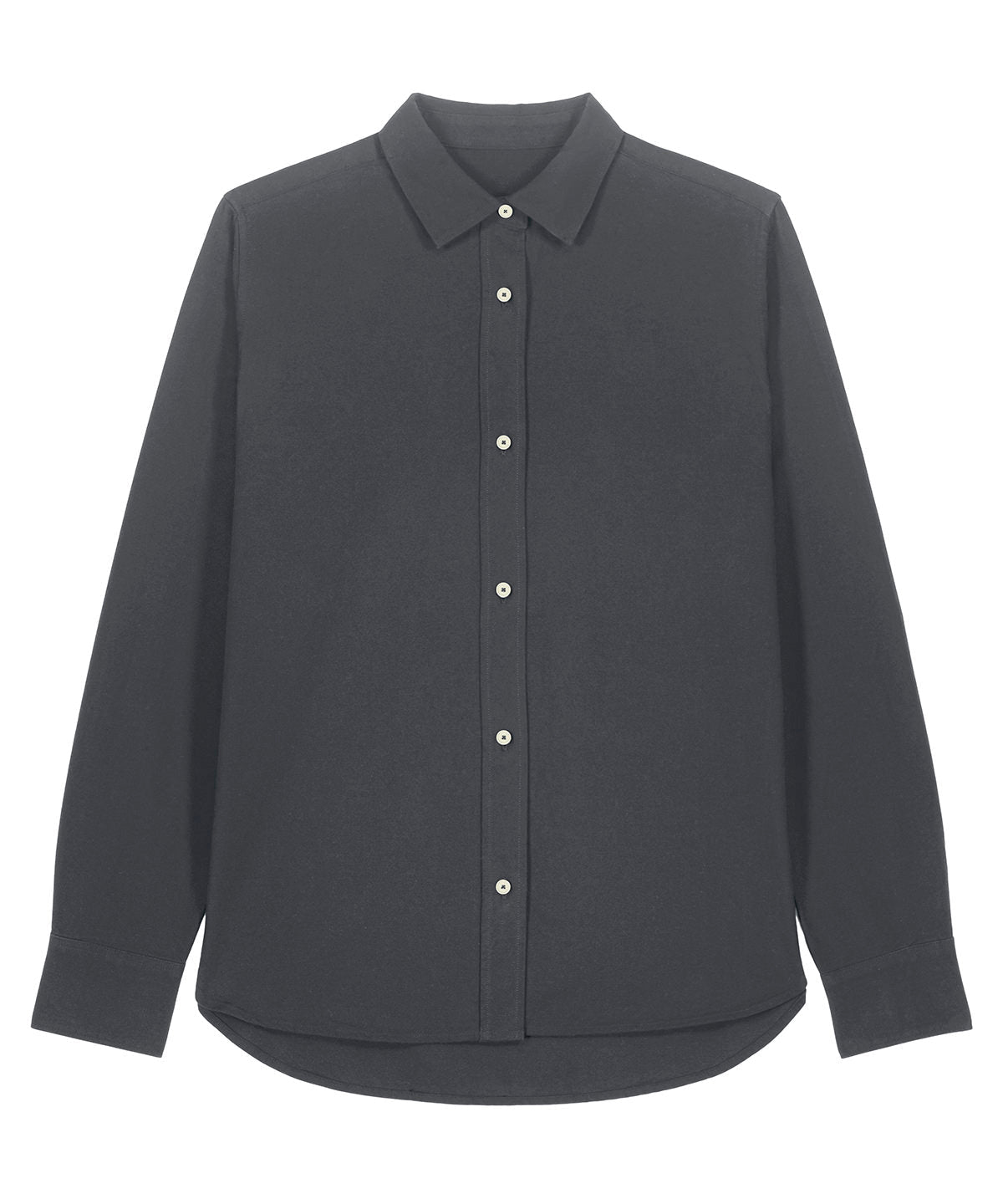 Organic Cotton Oxford Long Sleeve Shirt — Womens