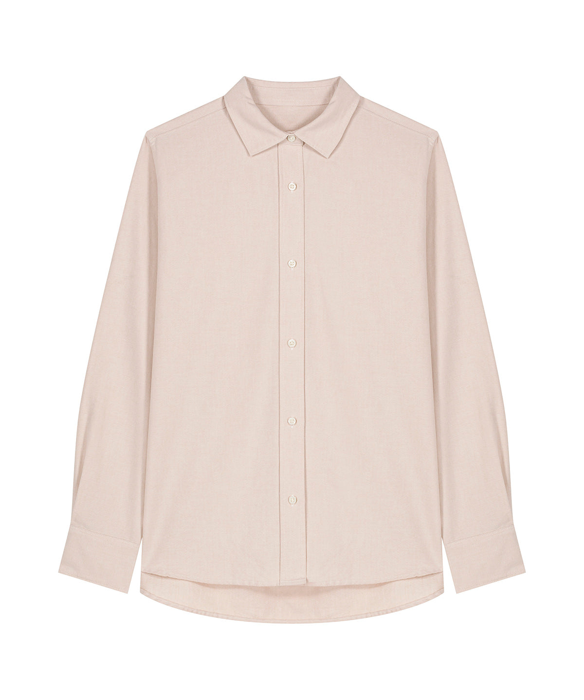 Organic Cotton Oxford Long Sleeve Shirt — Womens
