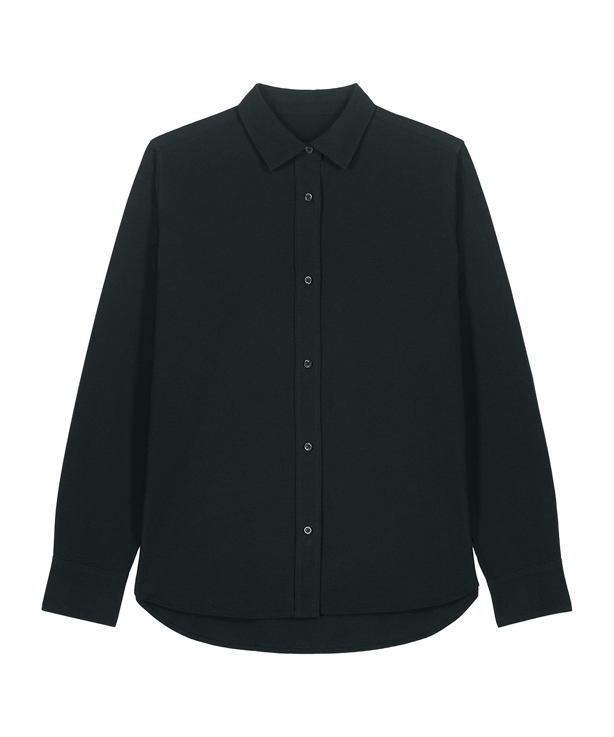 Organic Cotton Oxford Long Sleeve Shirt — Womens