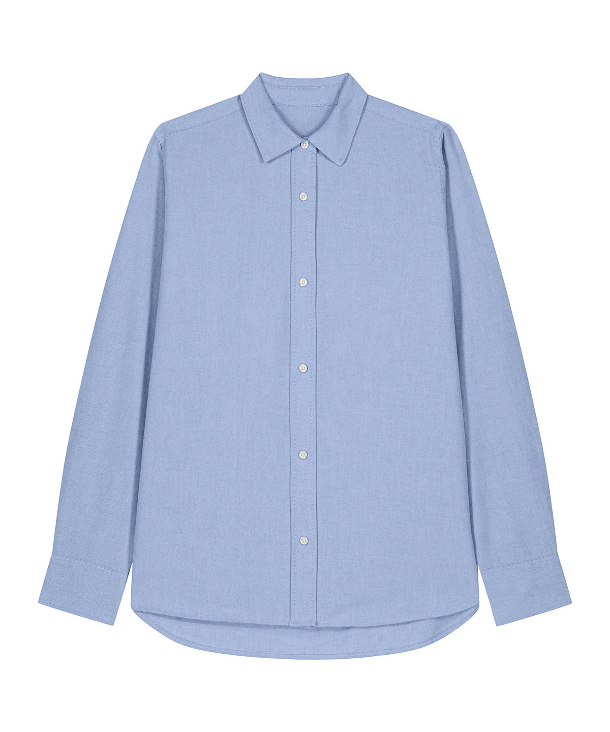 Organic Cotton Oxford Long Sleeve Shirt — Womens