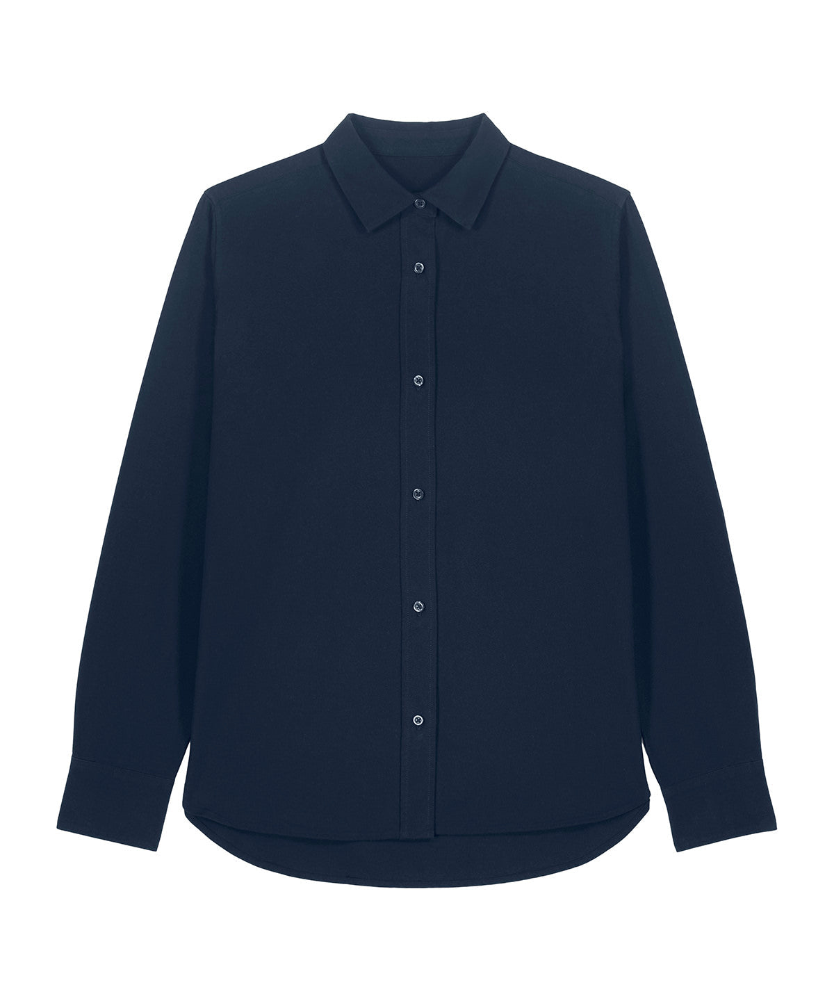 Organic Cotton Oxford Long Sleeve Shirt — Womens