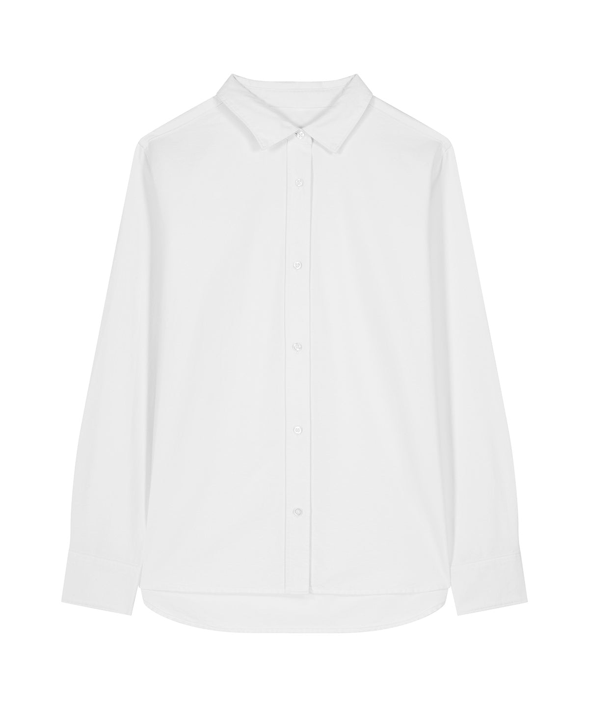 Organic Cotton Oxford Long Sleeve Shirt — Womens