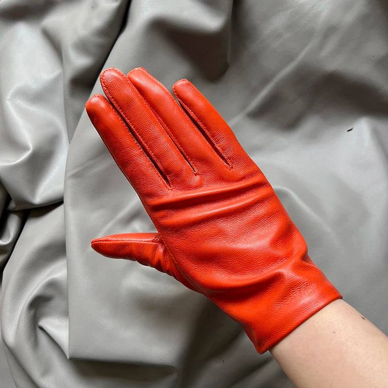 Women's Genuine Leather Gloves – Thin Lined