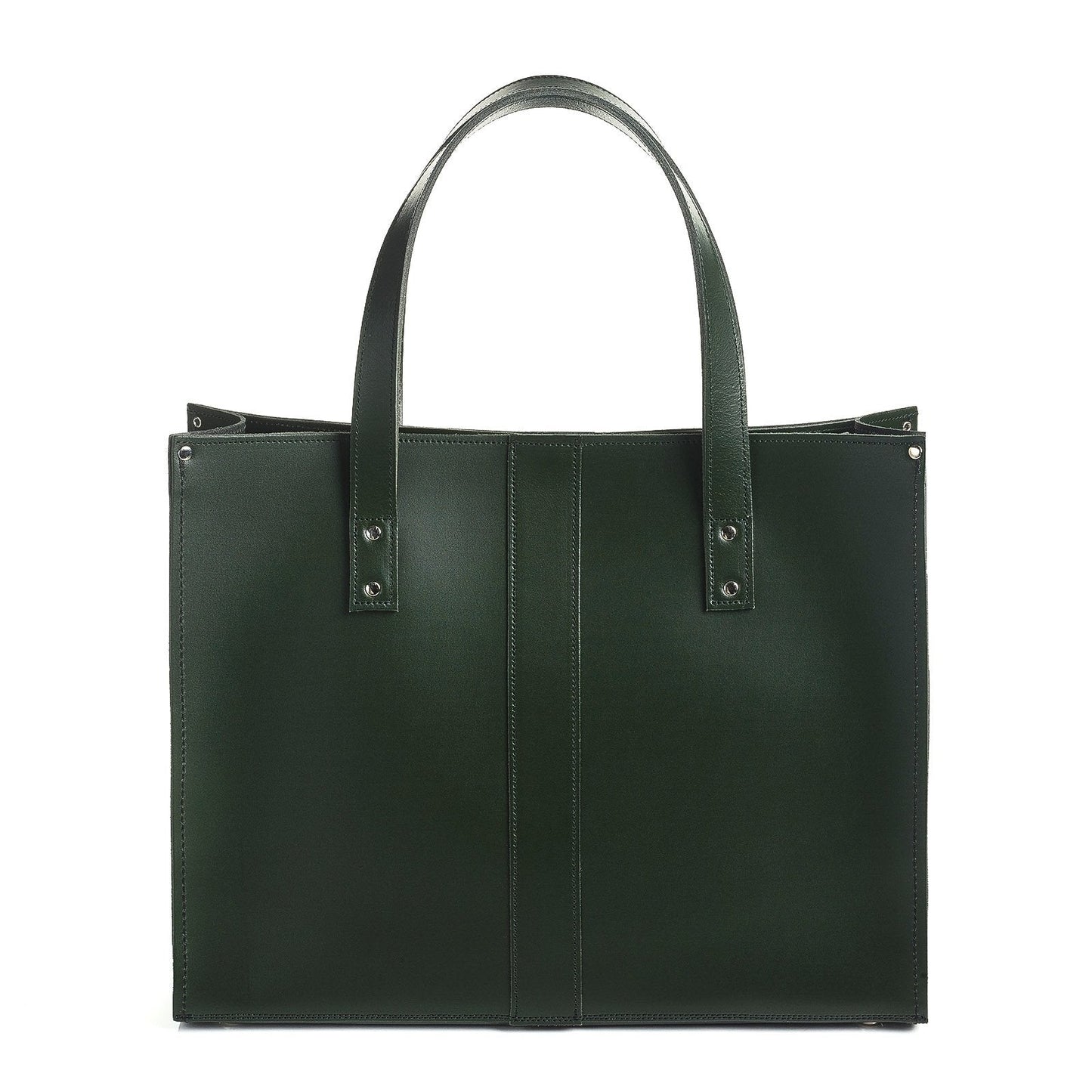 Handmade Leather Shopper – Ivy Green