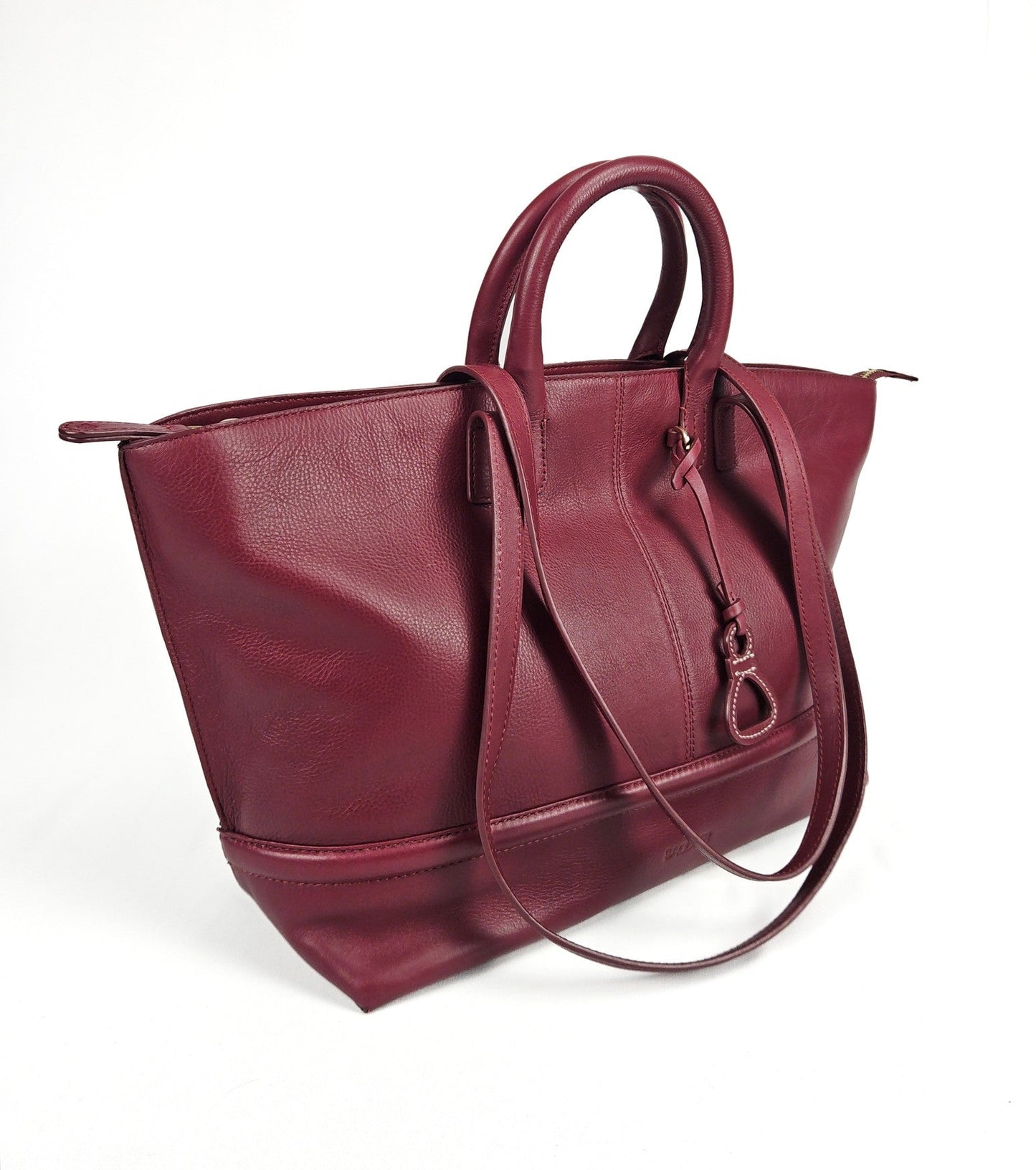 Victoria Leather Tote Bag - Bascora