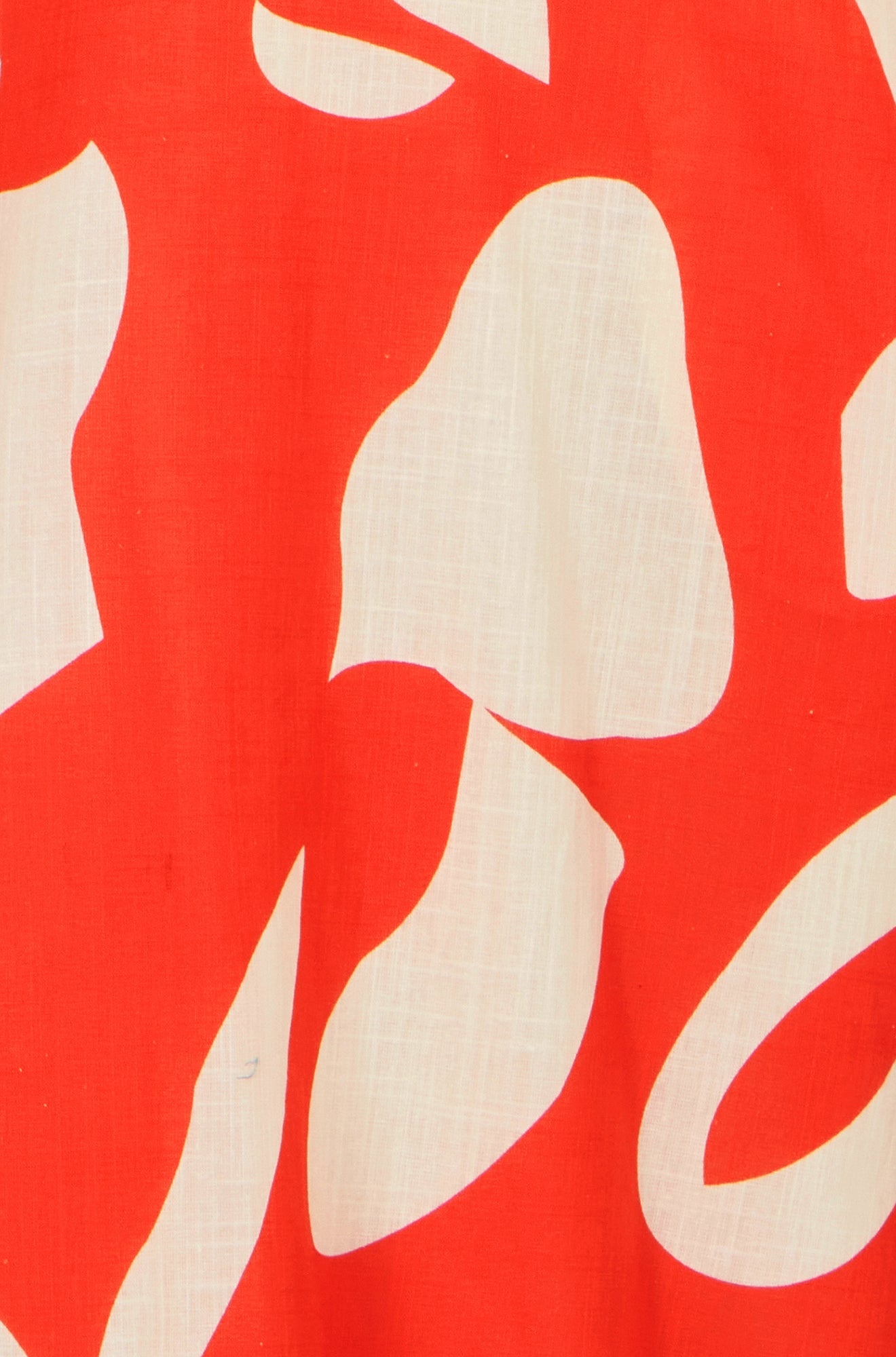 Orange Abstract Maxi Dress With Tie Back