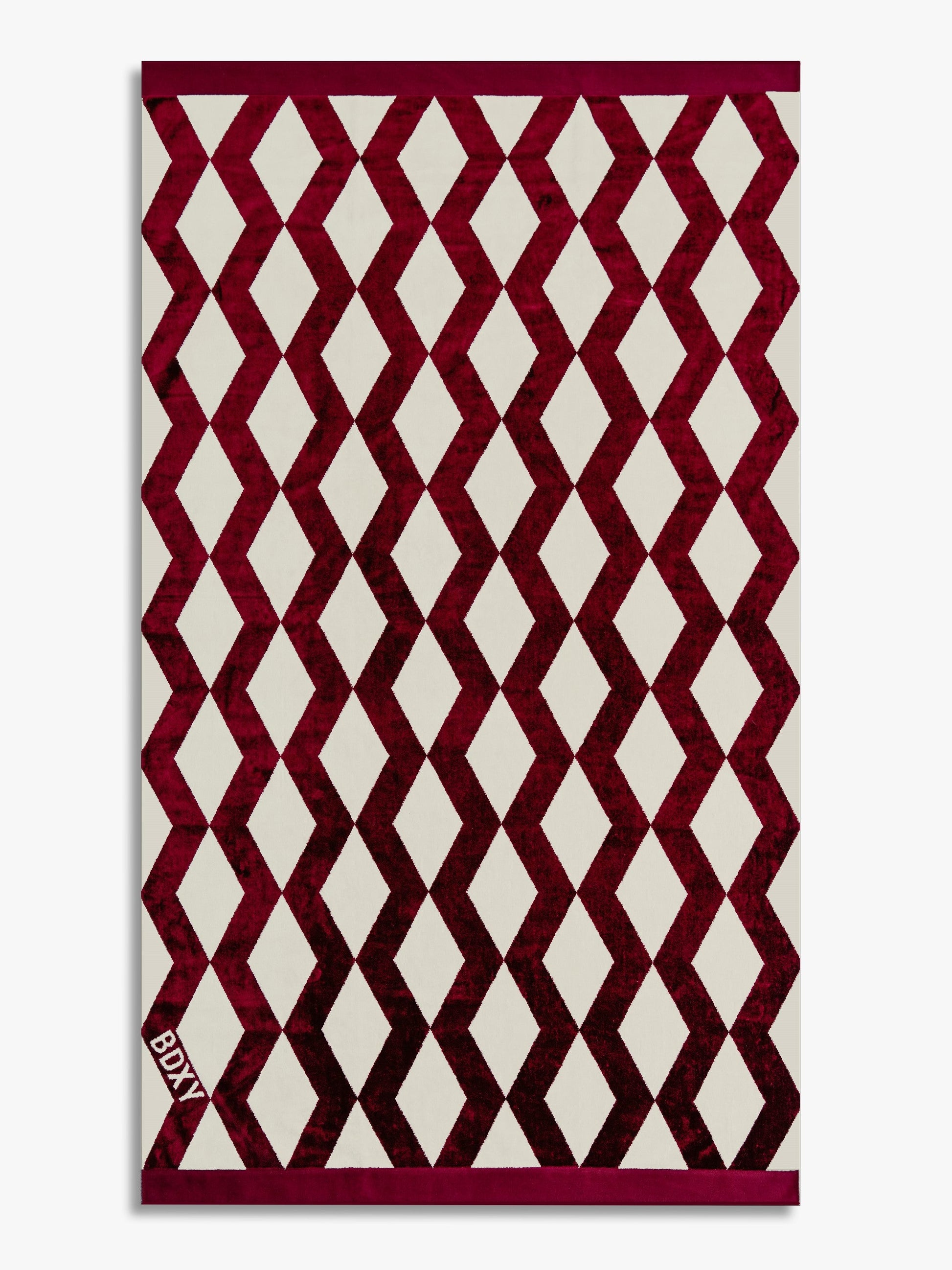 The Wrap Towel | Mirrorzag Burgundy - Bascora