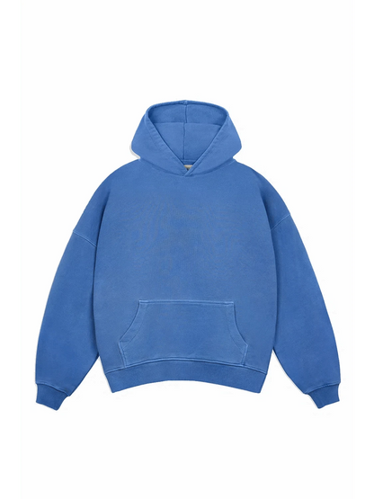 Antibes Heavyweight Hoodie Blue - Bascora