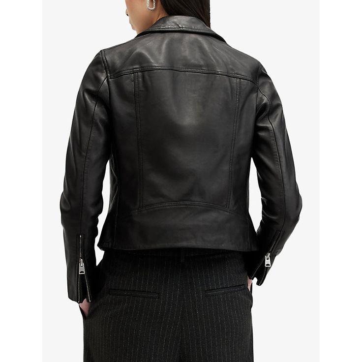 Slim-Fit Leather Jacket for Women