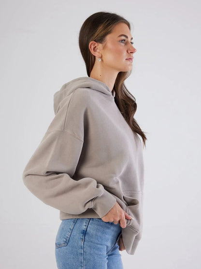 Antibes Heavyweight Hoodie Beige - Bascora