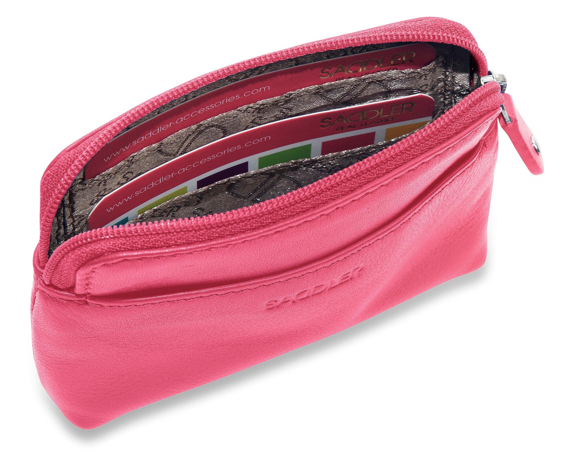 Pia RFID Leather Zip-Top Purse - Bascora