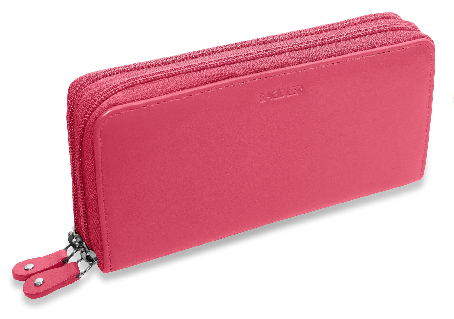 Gabriella RFID Leather Double Zip Around Purse - Bascora