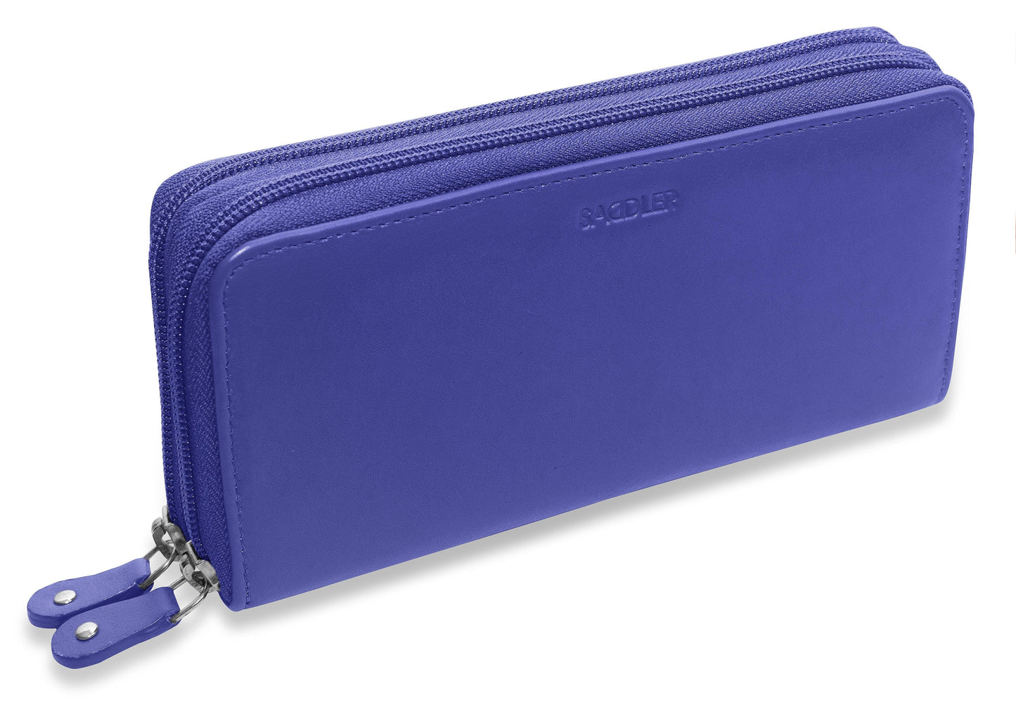 Gabriella RFID Leather Double Zip Around Purse - Bascora