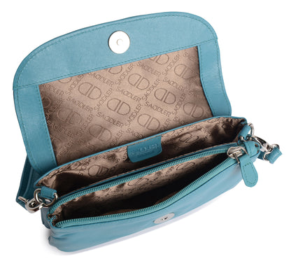Audrey Leather Crossbody Bag & Clutch - Bascora