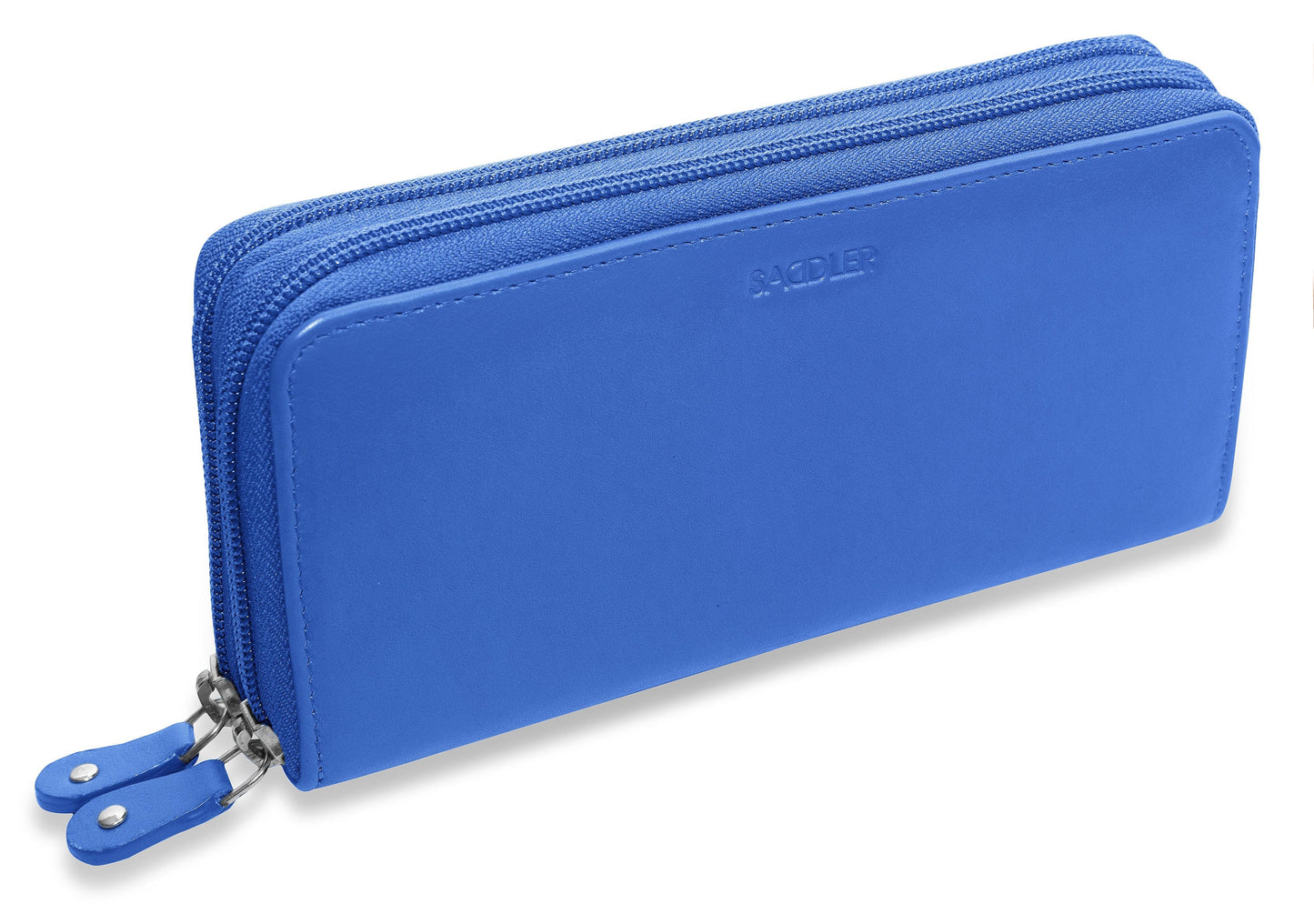 Gabriella RFID Leather Double Zip Around Purse - Bascora