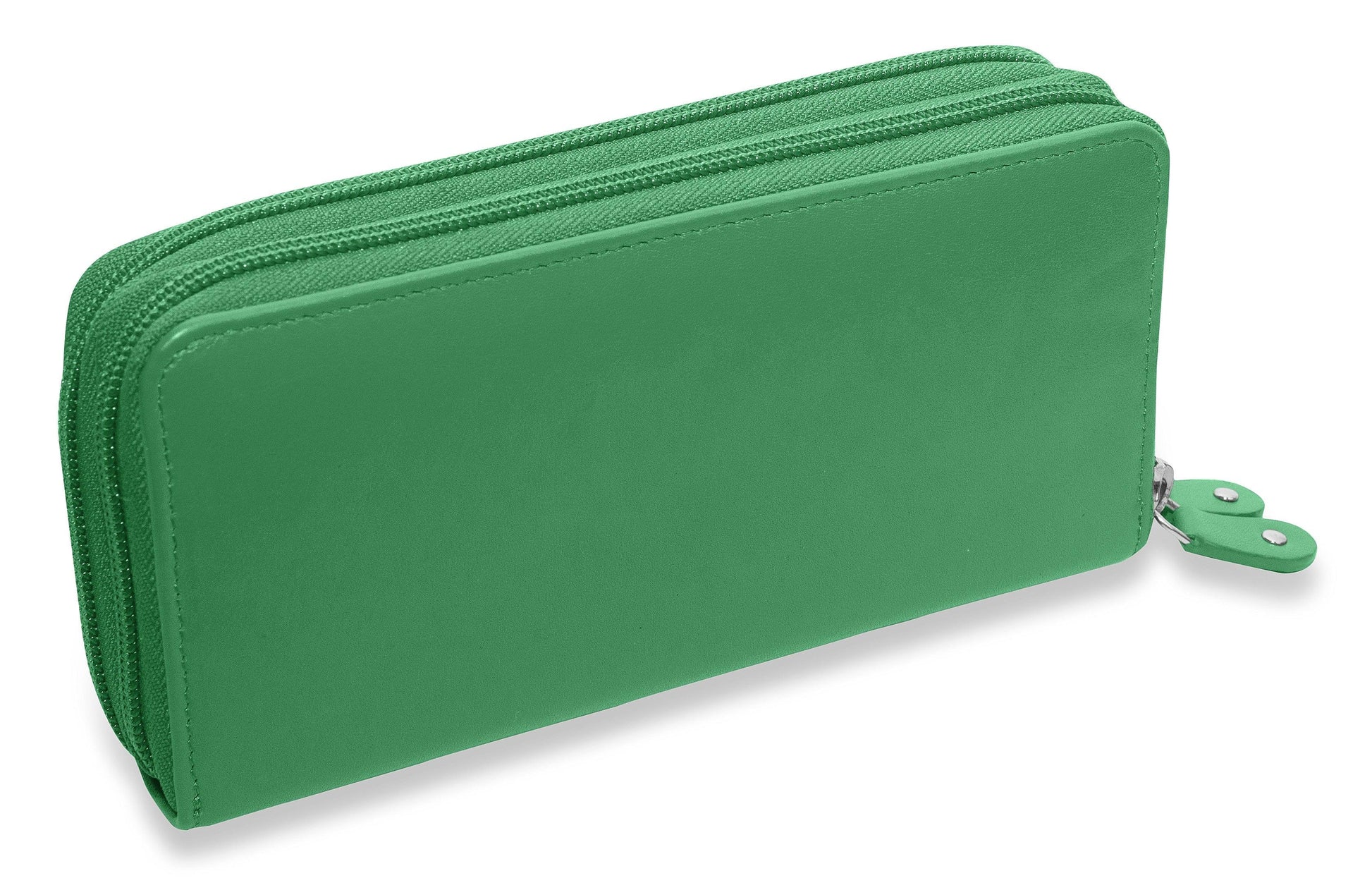 Gabriella RFID Leather Double Zip Around Purse - Bascora