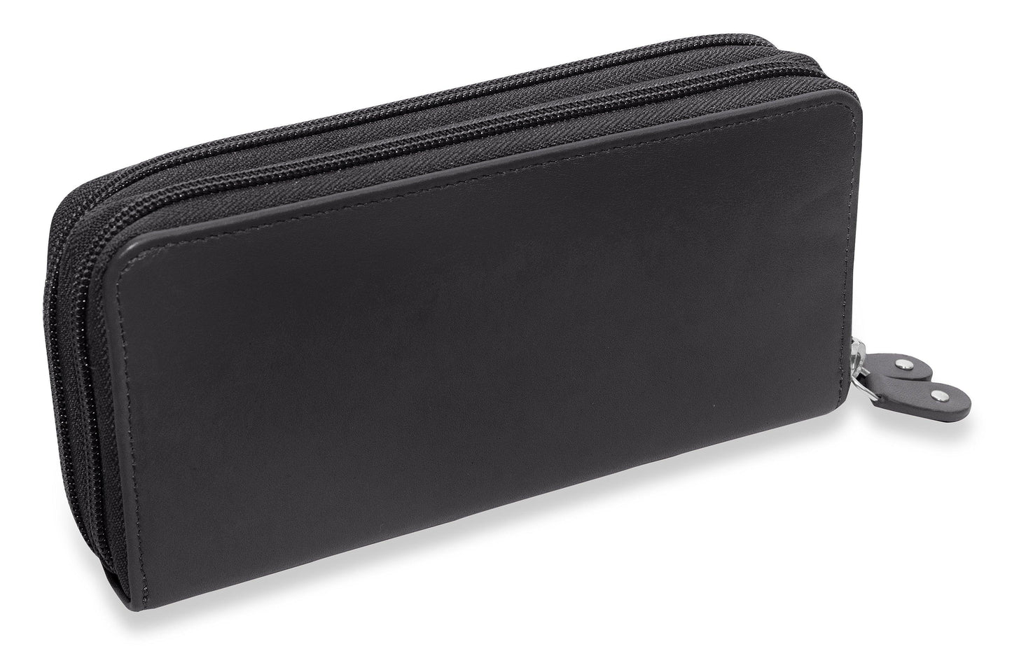 Gabriella RFID Leather Double Zip Around Purse - Bascora